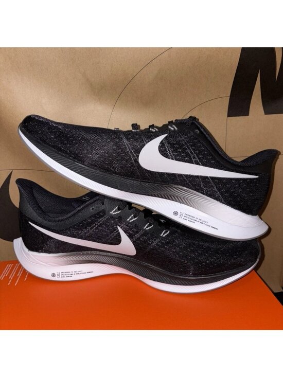 NEW Nike Zoom Pegasus 35 Turbo Black Running Shoes AJ4114-001 Men Size 12.5